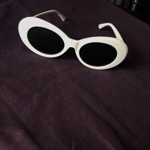 White fashion glasses.